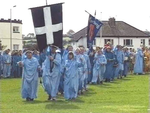 Gorsedd Proclamation St Ives 2010 Procession of Bards at the 2000 Open Gorseth in Falmouth, Cornwall
