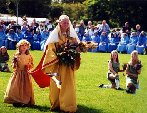 The Lady of Cornwall at the 2001 Open Gorseth in St Columb