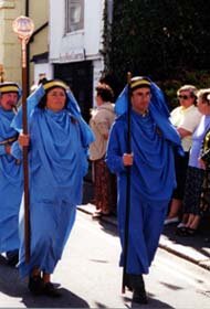 Procession through the streets of St Columb, 2001